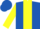 Silk - Royal blue, yellow stripe, sleeves, royal blue cap