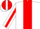 Silk - White, red center stripe, red 'g'