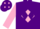 Silk - Purple, pink diamond, purple diamonds on pink sleeves