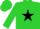 Silk - Lime, black star