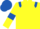 Silk - Yellow, royal blue epaulets, armlets and cap