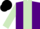 Silk - Purple, light green panel & sleeves, black cap