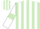 Silk - Light green and white stripes, white sleeves, light green armlets, striped cap
