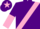 Silk - Purple, pink sash, halved sleeves, pink star on cap