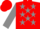 Silk - Red body, grey stars, grey arms, red cap