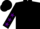 Silk - Black, purple 'g', purple stars on sleeves