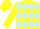 Silk - Yellow,light blue diamonds, light blue diamond on yellow sleeves