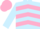 Silk -  Light Blue, Pink chevrons, light blue sleeves, pink cap