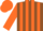 Silk - Brown, Orange Stripes On Sleeves, Orange Cap