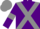 Silk - Purple body, grey cross sashes, purple arms, grey armlets, grey cap