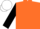 Silk - Orange, black sleeves, white trim, logo on back, matching cap