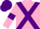 Silk - Pink, purple cross belts, armlets and cap