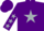 Silk - Purple, silver star, silver stars on sleeves