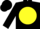 Silk - Black, yellow ball, black logo, matching cap