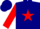 Silk - Navy, white band, red star on sleeves