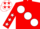 Silk - Red, large white spots, red sleeves, white stars and cap
