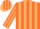 Silk - Orange, tan stripes