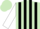 Silk - Light Green and Black stripes, White sleeves, Light Green cap.