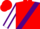 Silk - Red, purple sash, white sleeves, purple seams
