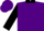 Silk - Purple, white horse emblem '7ete racing' black collar, black sleeves, purple cuffs