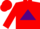 Silk - Red, purple triangle