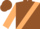 Silk - Brown, tan sash, tan blocks on slvs