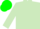 Silk - Light green, dark green circled 'b', dark green band on sleeves, green cap