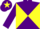 Silk - Purple & yellow diabolo, purple sleeves, yellow star on cap