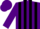 Silk - Purple, black stripes, purple cap