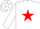 Silk - White, white 'e/b' on red star