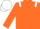 Silk - Orange, white epaulets, white stripe on orange sleeves, orange and white cap