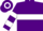 Silk - Purple, white double hoop, white bars on sleeves