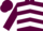 Silk - Maroon, white chevrons, maroon slvs