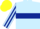 Silk - Light Blue, Dark Blue hoop, striped sleeves, Yellow cap