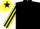 Silk - Black body, yellow arms, black striped, yellow cap, black star