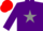 Silk - Purple, grey star, red cap