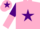 Silk - pink, purple star, purple and pink halved sleeves, pink cap, purple star