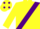 Silk - Yellow, purple sash, purple spots on cap