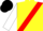 Silk - Yellow, red sash and 'g', white sleeves, black cap