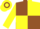 Silk - Brown and Yellow (quartered), Yellow sleeves, hooped cap