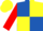 Silk - Royal Blue and Yellow (quartered), Red sleeves, Yellow cap