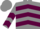 Silk - Gray, maroon chevrons