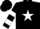Silk - Black, red 's' on white star, white bars on sleeves
