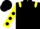 Silk - Black, yellow epaulets, yellow sleeves, black spots