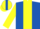 Silk - Royal blue, yellow panel, yellow sleeves