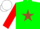 Silk - Green, brown star, red sleeves, white cap