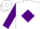 Silk - White, purple 'pettus pony llc', purple diamond, purple sleeves