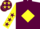 Silk - Maroon, yellow diamond, yellow sleeves, maroon stars, maroon cap, yellow stars