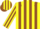 Silk - Yellow, brown epaulettes , brown stripes