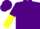 Silk - Purple, purple and yellow halved sleeves